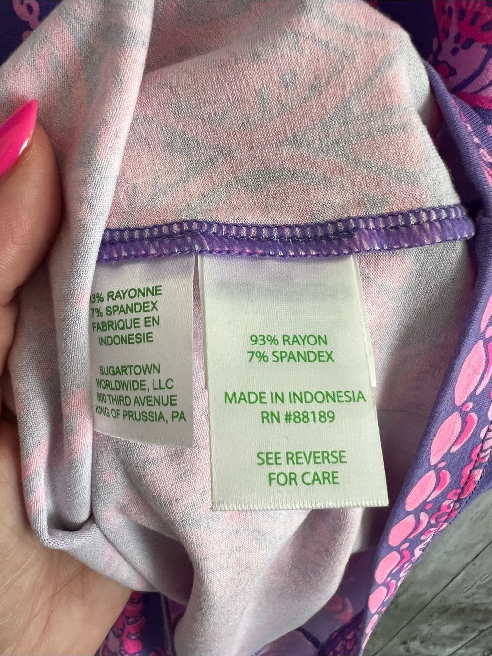Lilly Pulitzer Sophiletta Mystical Purple Dress Pink UPF50 Small - Picture 4 of 5